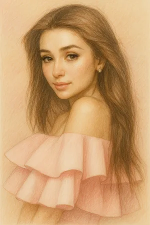 AI-generated cool pencil drawing