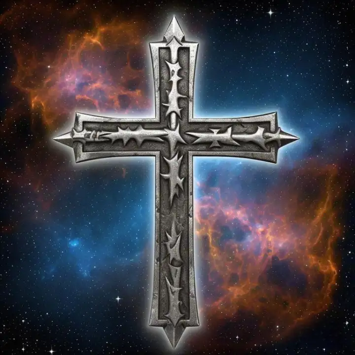 Example black cross image 2 for background removal