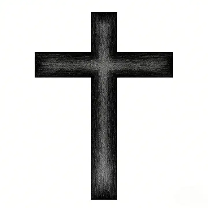 Example black cross image 1 for background removal